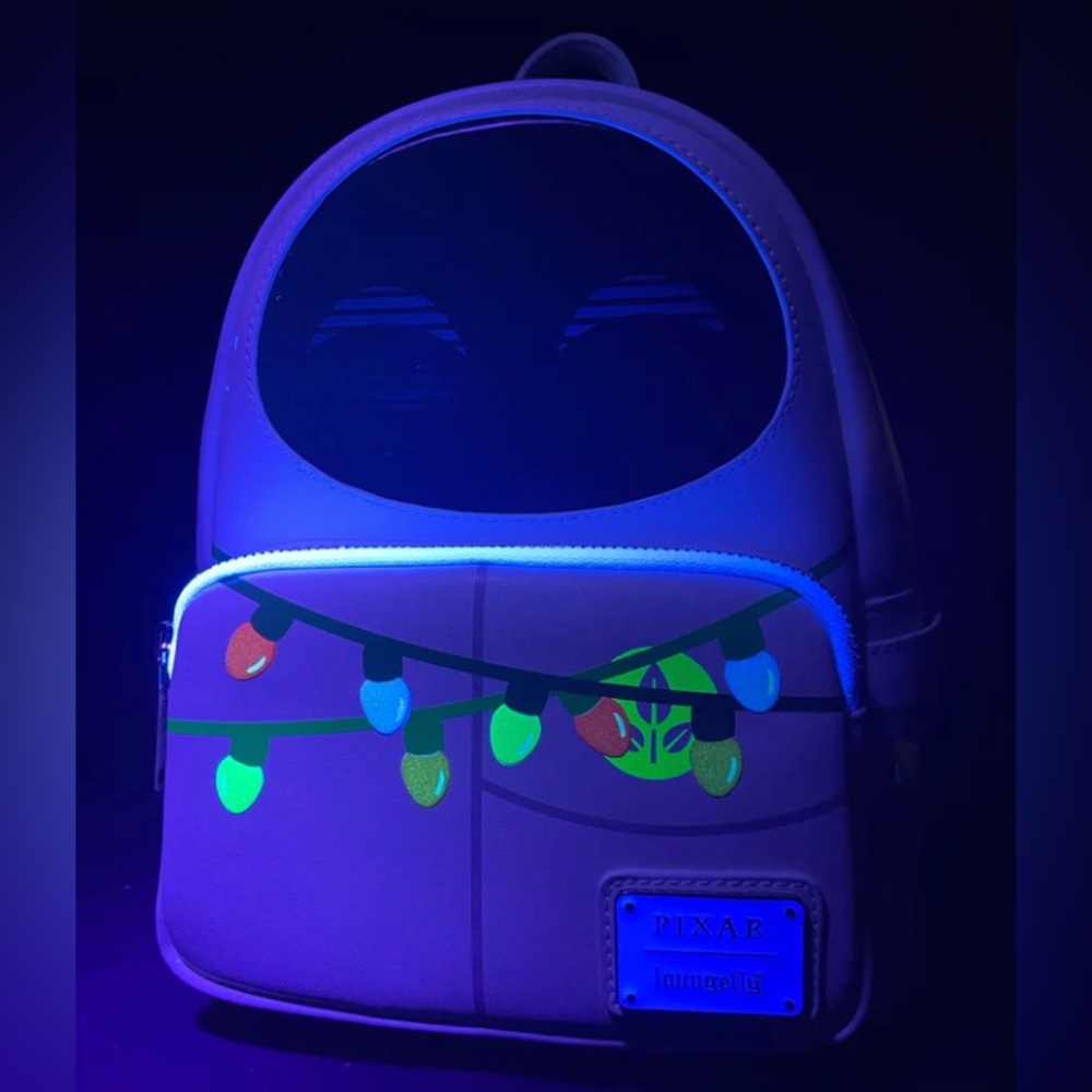 Loungefly Glow in The Dark Light up Xmas Lights Mini backpack